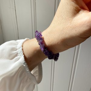 Bracelet baroque améthyste