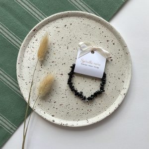 Bracelet baroque spinelle noire