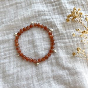 Kit bracelet boule 6mm pierre de soleil
