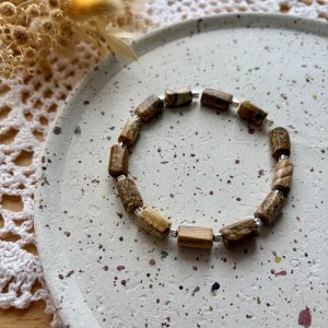 Kit bracelet tube 12mm jaspe paysage