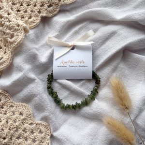 Bracelet baroque apatite verte